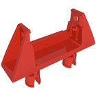 LEGO® los onderdeel Haspel & Lier in kleur Rood 30636