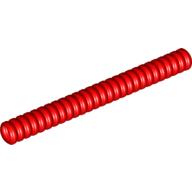 LEGO® los onderdeel Slang Geribbeld in kleur Rood 78c09
