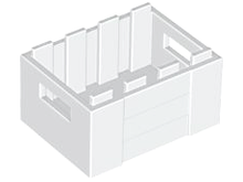 Plaatje in Gallery viewer laden, LEGO® los onderdeel Container in kleur Wit 30150