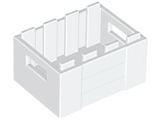 LEGO® los onderdeel Container in kleur Wit 30150