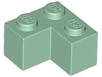 LEGO® los onderdeel Steen in kleur Zandgroen 2357