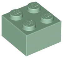 LEGO® los onderdeel Steen in kleur Zandgroen 3003
