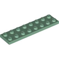 LEGO® los onderdeel Plaat Algemeen in kleur Zandgroen 3034