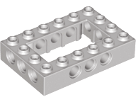 LEGO® los onderdeel Technische Steen Lichtgrijs 32531
