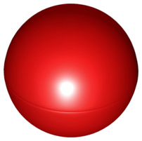 LEGO® los onderdeel Bal in kleur Rood 41250