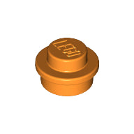 LEGO® los onderdeel Plaat Rond in kleur Oranje 4073