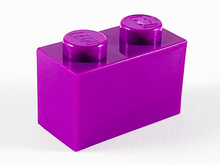 Plaatje in Gallery viewer laden, LEGO® los onderdeel Steen in kleur Paars 3004