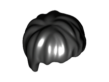 Plaatje in Gallery viewer laden, LEGO® los onderdeel Haar in kleur Zwart 40233