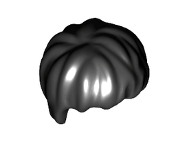 LEGO® los onderdeel Haar in kleur Zwart 40233