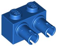 Plaatje in Gallery viewer laden, LEGO® los onderdeel Steen Aangepast in kleur Blauw 30526