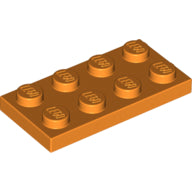 Plaatje in Gallery viewer laden, LEGO® los onderdeel Plaat Algemeen in kleur Oranje 3020