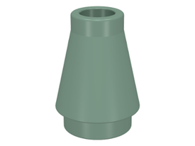 LEGO® los onderdeel Kegel in kleur Zandgroen 4589