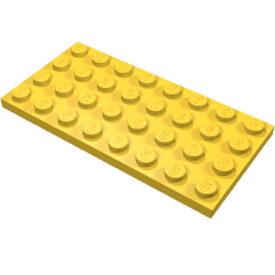 LEGO® los onderdeel Plaat Algemeen Medium Oranje 3035