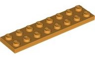 LEGO® los onderdeel Plaat Algemeen Medium Oranje 3034