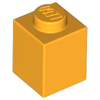 Plaatje in Gallery viewer laden, LEGO® los onderdeel Steen in kleur Medium Oranje 3005