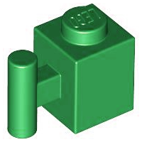 Plaatje in Gallery viewer laden, LEGO® los onderdeel Steen Aangepast in kleur Groen 2921