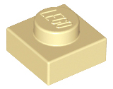 Plaatje in Gallery viewer laden, LEGO® los onderdeel Plaat Algemeen in kleur Geelbruin 3024