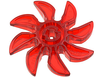 LEGO® los onderdeel Propellor Doorzichtig Rood 41530