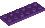 LEGO® los onderdeel Plaat Algemeen in kleur Paars 3795