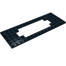 Plaatje in Gallery viewer laden, LEGO® los onderdeel Plaat Aangepast in kleur Zwart 3058b
