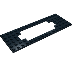 LEGO® los onderdeel Plaat Aangepast in kleur Zwart 3058b