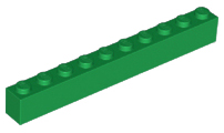 LEGO® los onderdeel Steen in kleur Groen 6111