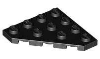 LEGO® los onderdeel Wig Plaat in kleur Zwart 30503