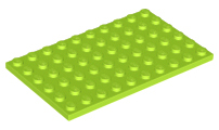 LEGO® los onderdeel Plaat Algemeen in kleur Limoen 3033