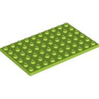 LEGO® los onderdeel Plaat Algemeen in kleur Limoen 3033