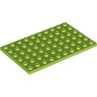 LEGO® los onderdeel Plaat Algemeen in kleur Limoen 3033