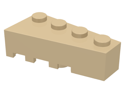LEGO® los onderdeel Wig in kleur Geelbruin 41767