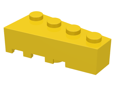 LEGO® los onderdeel Wig in kleur Geel 41767