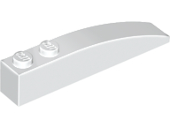 LEGO® los onderdeel Dakpan Gebogen in kleur Wit 42022