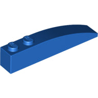 LEGO® los onderdeel Dakpan Gebogen in kleur Blauw 42022