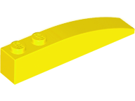 LEGO® los onderdeel Dakpan Gebogen in kleur Geel 42022