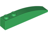 LEGO® los onderdeel Dakpan Gebogen in kleur Groen 42022