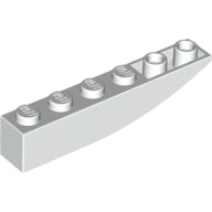 Plaatje in Gallery viewer laden, LEGO® los onderdeel Dakpan Gebogen in kleur Wit 42023