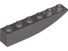 LEGO® onderdeel Dakpan Gebogen Omgekeerd Donkergrijs 42023