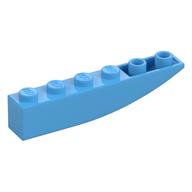 LEGO® onderdeel Dakpan Gebogen Omgekeerd Medium Blauw 42023