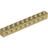 Plaatje in Gallery viewer laden, LEGO® los onderdeel Technische Steen in kleur Geelbruin 2730