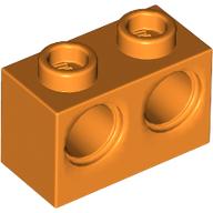 Plaatje in Gallery viewer laden, LEGO® los onderdeel Technische Steen in kleur Oranje 32000
