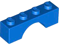 LEGO® los onderdeel Steen Boog in kleur Blauw 3659