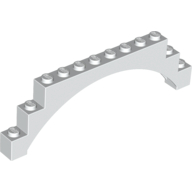 LEGO® los onderdeel Steen Boog in kleur Wit 6108