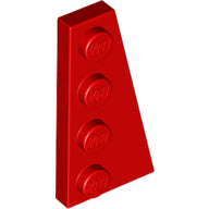 Plaatje in Gallery viewer laden, LEGO® los onderdeel Wig Plaat in kleur Rood 41769