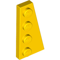 LEGO® los onderdeel Wig Plaat in kleur Geel 41769