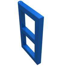 Plaatje in Gallery viewer laden, LEGO® los onderdeel Venster, Ruit en Luik Blauw 3854