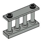LEGO® los onderdeel Hek in kleur Lichtgrijs 30055