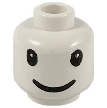 Plaatje in Gallery viewer laden, LEGO® los onderdeel Hoofd in kleur Wit 3626pb0038