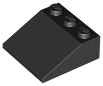 LEGO® los onderdeel Dakpan Algemeen in kleur Zwart 4161