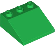 Plaatje in Gallery viewer laden, LEGO® los onderdeel Dakpan Algemeen in kleur Groen 4161